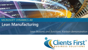 Dynamics AX Lean Manufacturing