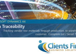 Dynamics AX Item Traceability