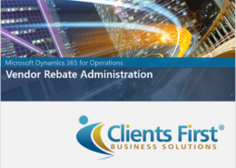 Vendor Rebates Demo Dynamics 365 Enteprise