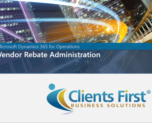 Vendor Rebates Demo Dynamics 365 Enteprise