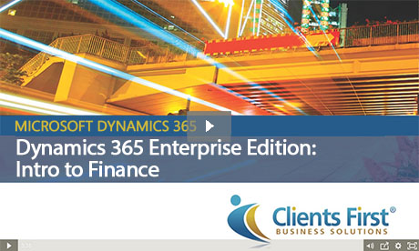 Dynamics 365 Enterprise Intro to Finance