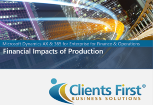 Dynamics AX Financial Impacts of Production