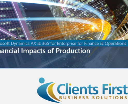 Dynamics AX Financial Impacts of Production