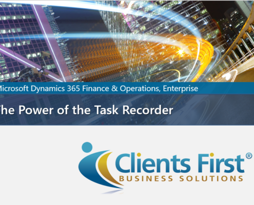 Dynamics 365 Power of the Task Recorder