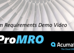 Item Requirements for the MRO