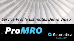 MRO Service Estimates