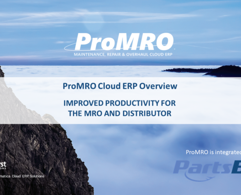 ProMRO Overview Partsbase ppt template