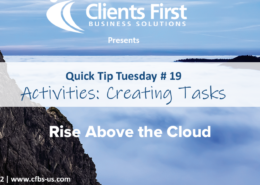 Create Tasks tutorial in Acumatica